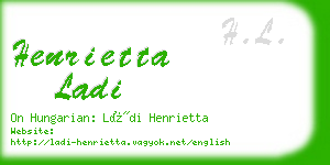 henrietta ladi business card